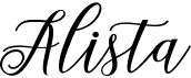 preview image of the Alista font