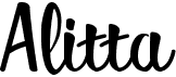 preview image of the Alitta font