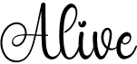 preview image of the Alive font