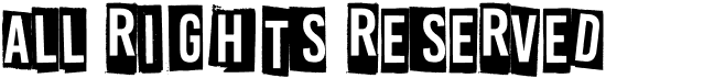 preview image of the All Rights Reserved font