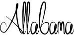 preview image of the Allabama font