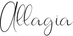 preview image of the Allagia font
