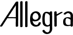 preview image of the Allegra font