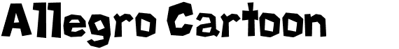 preview image of the Allegro Cartoon font