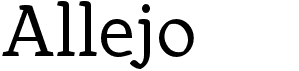 preview image of the Allejo font