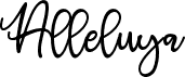 preview image of the Alleluya font