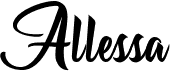 preview image of the Allessa font