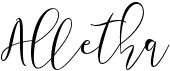 preview image of the Alletha font