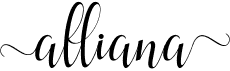 preview image of the Alliana Script font