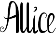 preview image of the Allice font