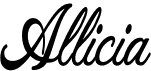 preview image of the Allicia font