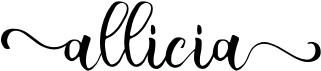 preview image of the Allicia font