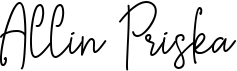 preview image of the Allin Priska font