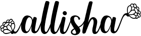 preview image of the Allisha font