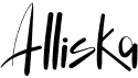 preview image of the Alliska font