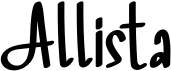 preview image of the Allista font
