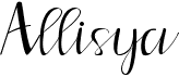 preview image of the Allisya font