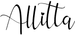 preview image of the Allitta Calligraphy font