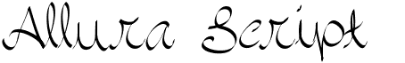 preview image of the Allura Script font