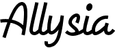 preview image of the Allysia font