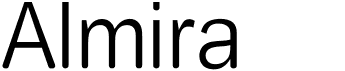 preview image of the Almira font