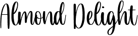 preview image of the Almond Delight font