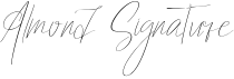 preview image of the Almond Signature font