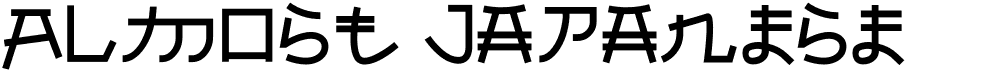 preview image of the Almost Japanese font