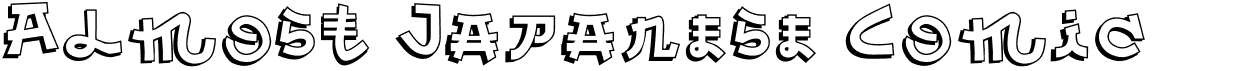 preview image of the Almost Japanese Comic font