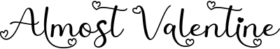 preview image of the Almost Valentine font