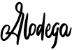 preview image of the Alodega font