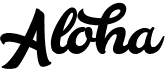 preview image of the Aloha font