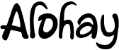 preview image of the Alohay font