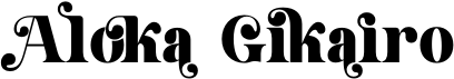 preview image of the Aloka Gikairo font