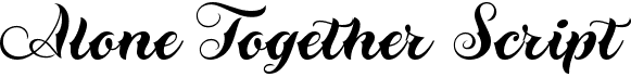 preview image of the Alone Together Script font