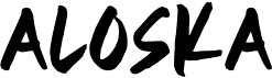 preview image of the Aloska font