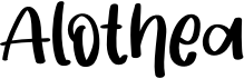 preview image of the Alothea font
