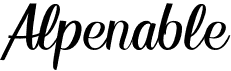 preview image of the Alpenable font