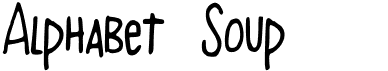 preview image of the Alphabet Soup font