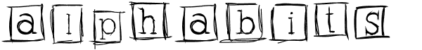 preview image of the Alphabits Squared font