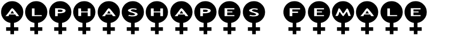 preview image of the AlphaShapes female font