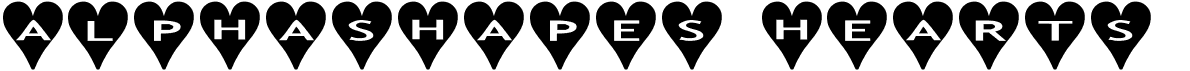 preview image of the AlphaShapes Hearts font