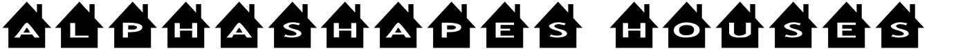 preview image of the AlphaShapes houses font
