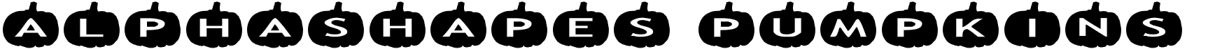 preview image of the AlphaShapes pumpkins font