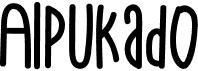 preview image of the Alpukado font