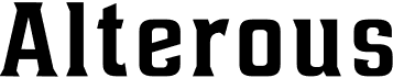 preview image of the Alterous font