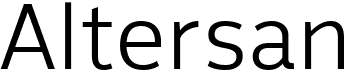 preview image of the Altersan font