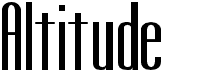 preview image of the Altitude font