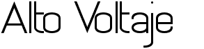 preview image of the Alto Voltaje font