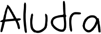 preview image of the Aludra font